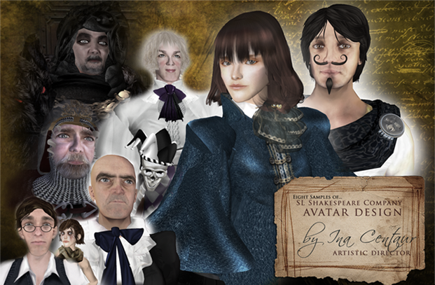 SL Shakespeare Company Actor Avatar Characters by Ina Centaur